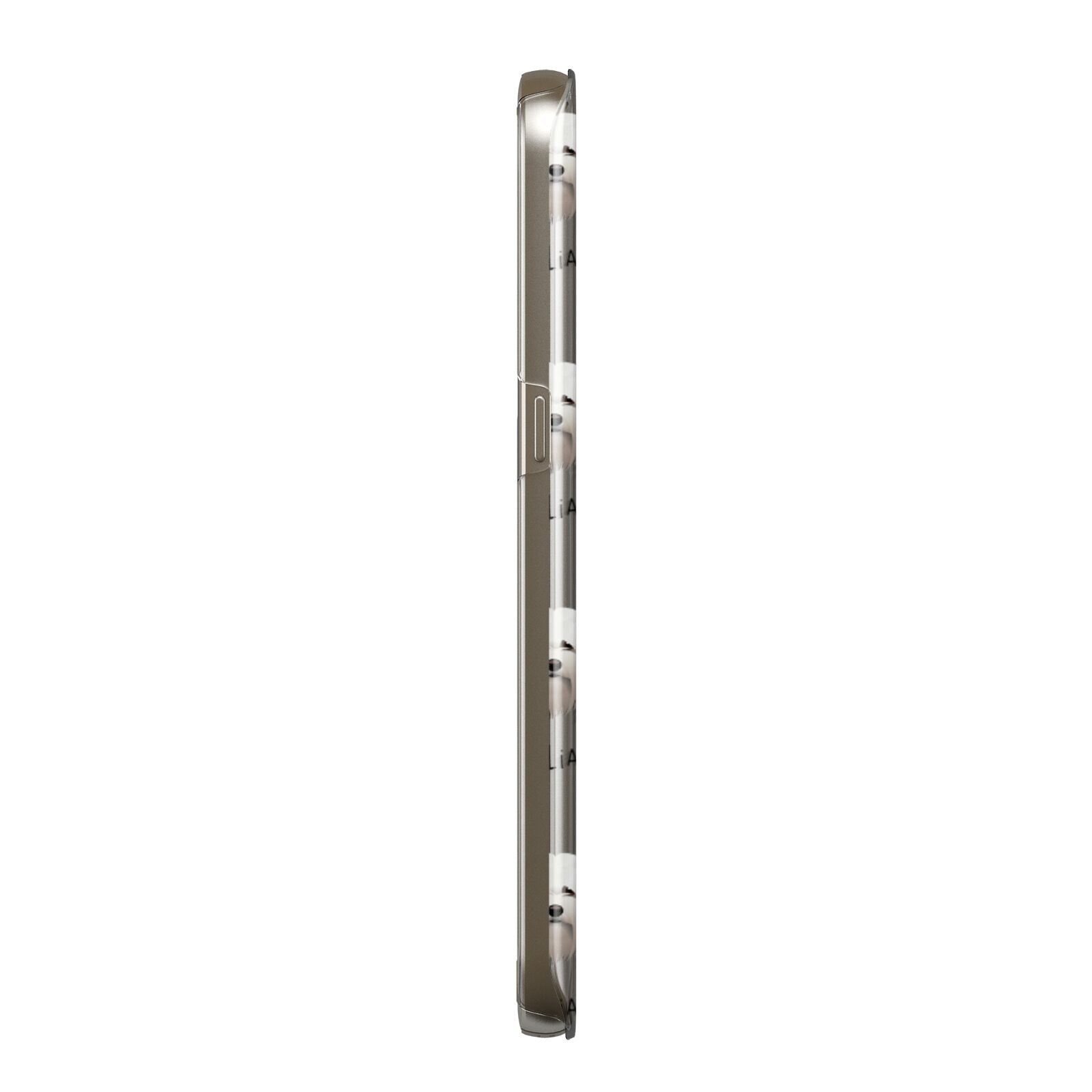 Lhasa Apso Icon with Name Samsung Galaxy Case Side View