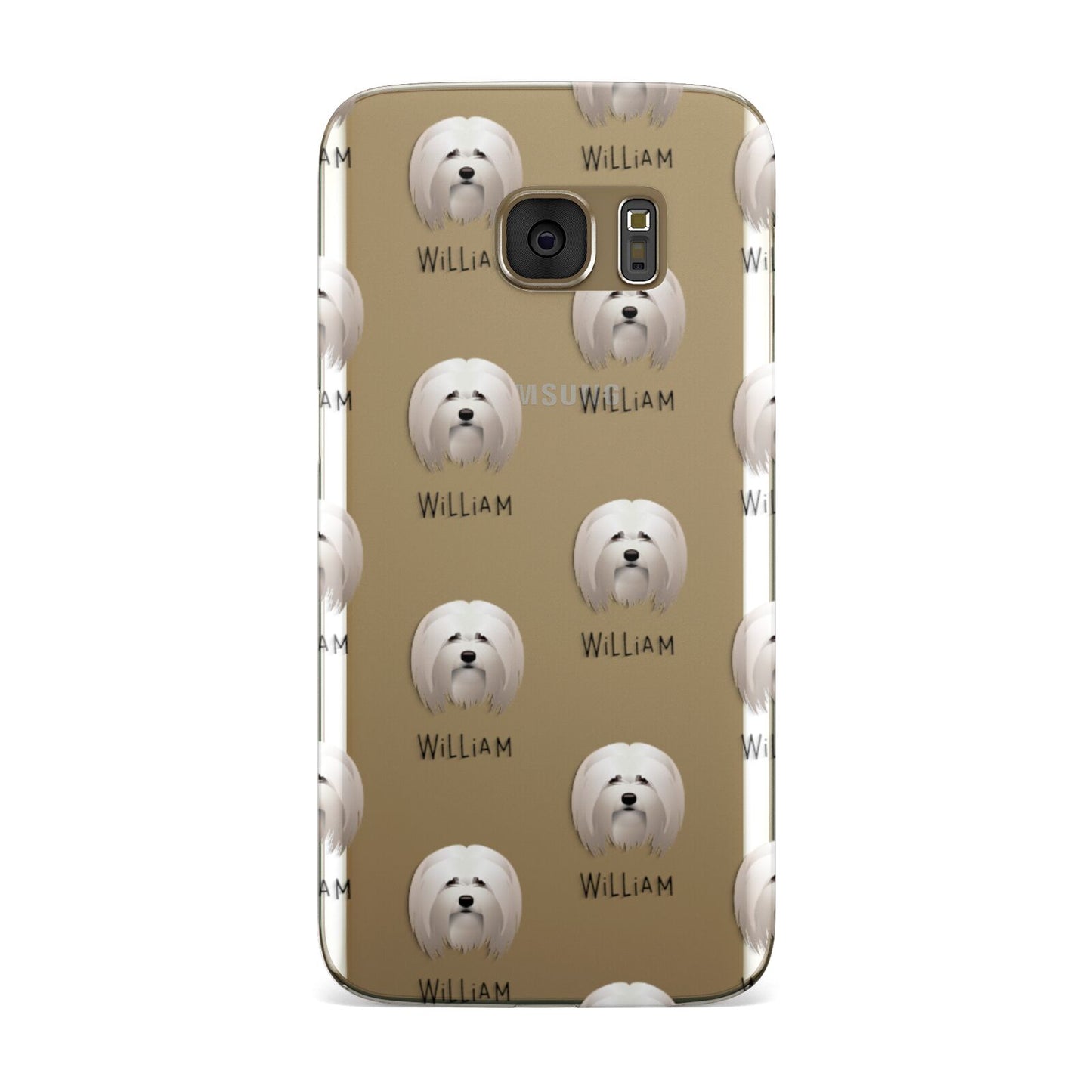 Lhasa Apso Icon with Name Samsung Galaxy Case