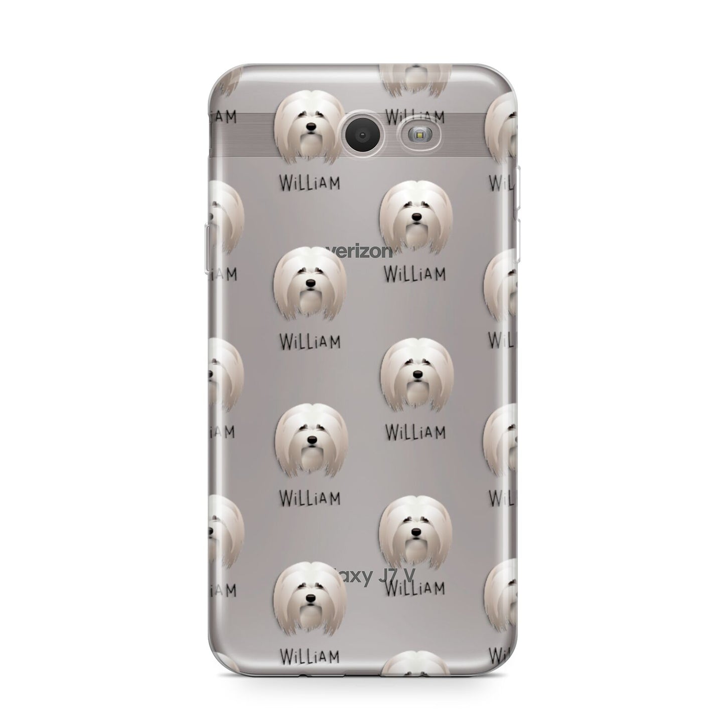 Lhasa Apso Icon with Name Samsung Galaxy J7 2017 Case