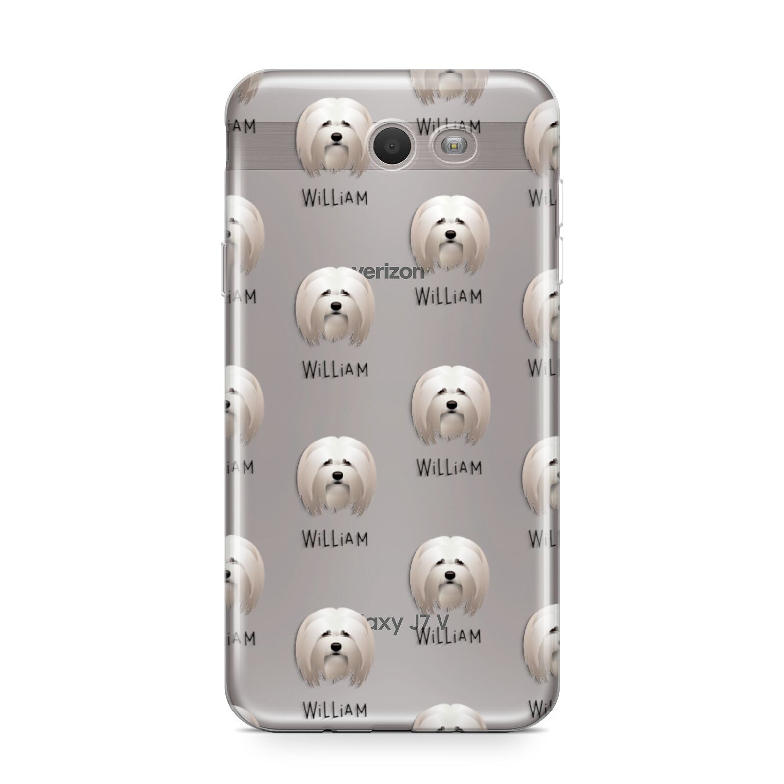 Lhasa Apso Icon with Name Samsung Galaxy J7 2017 Case