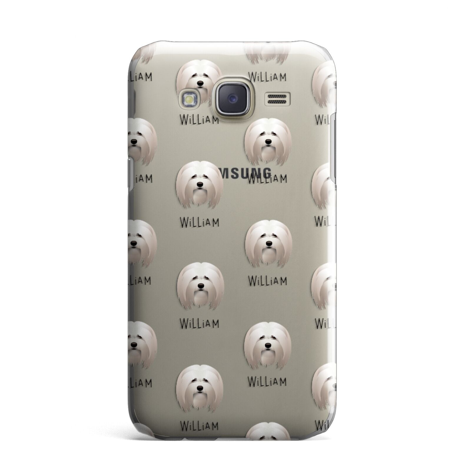 Lhasa Apso Icon with Name Samsung Galaxy J7 Case