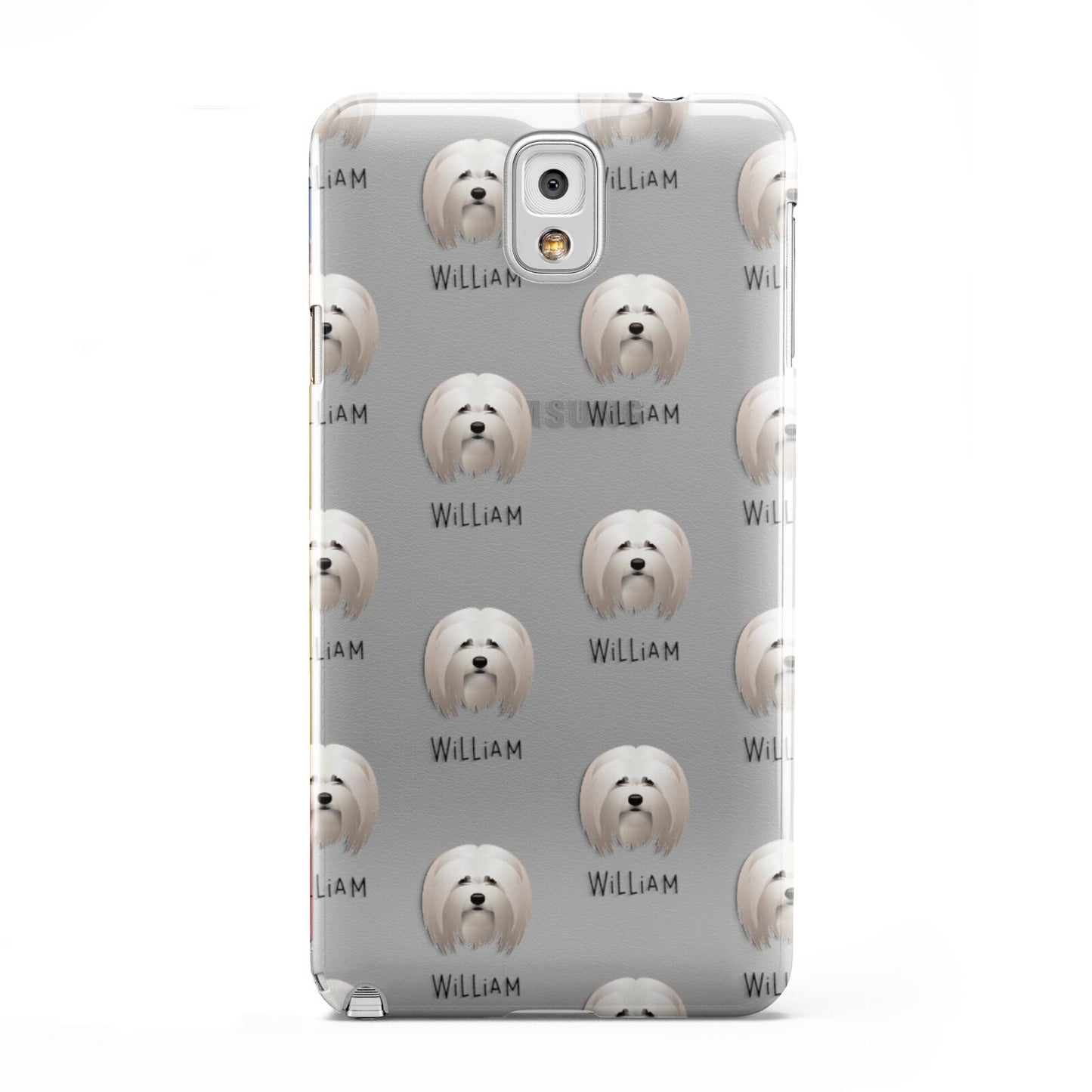 Lhasa Apso Icon with Name Samsung Galaxy Note 3 Case