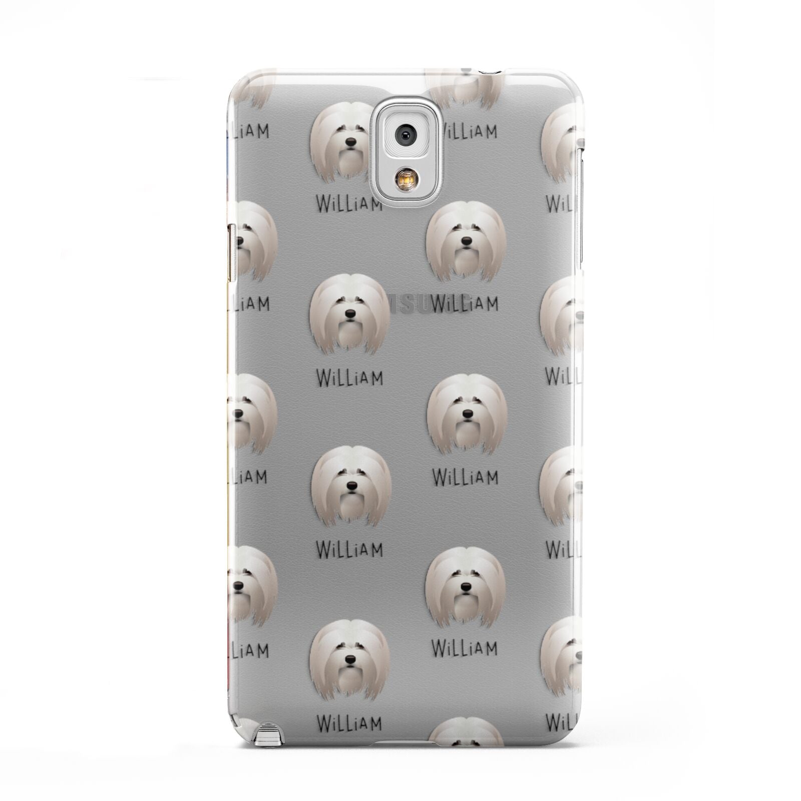 Lhasa Apso Icon with Name Samsung Galaxy Note 3 Case