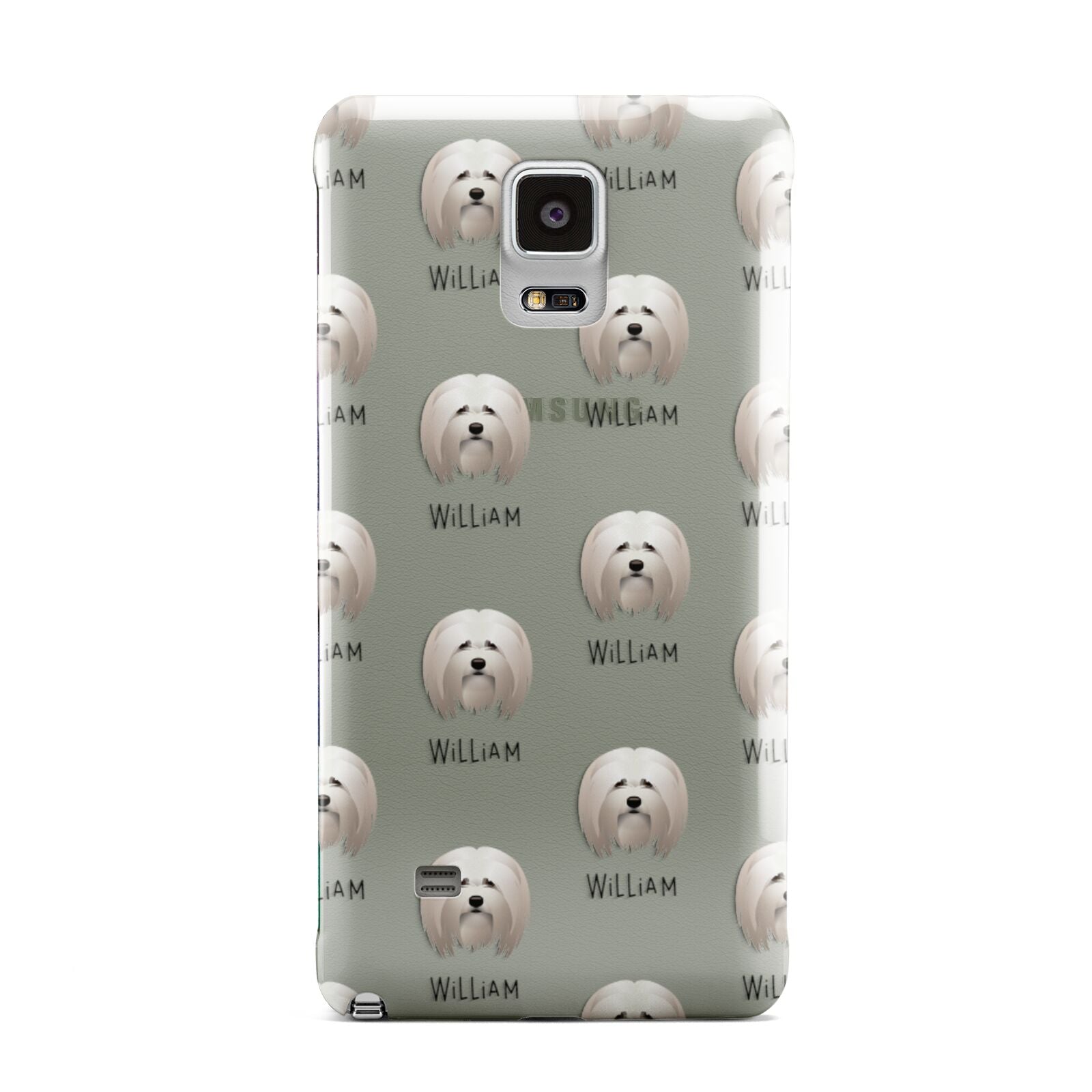 Lhasa Apso Icon with Name Samsung Galaxy Note 4 Case