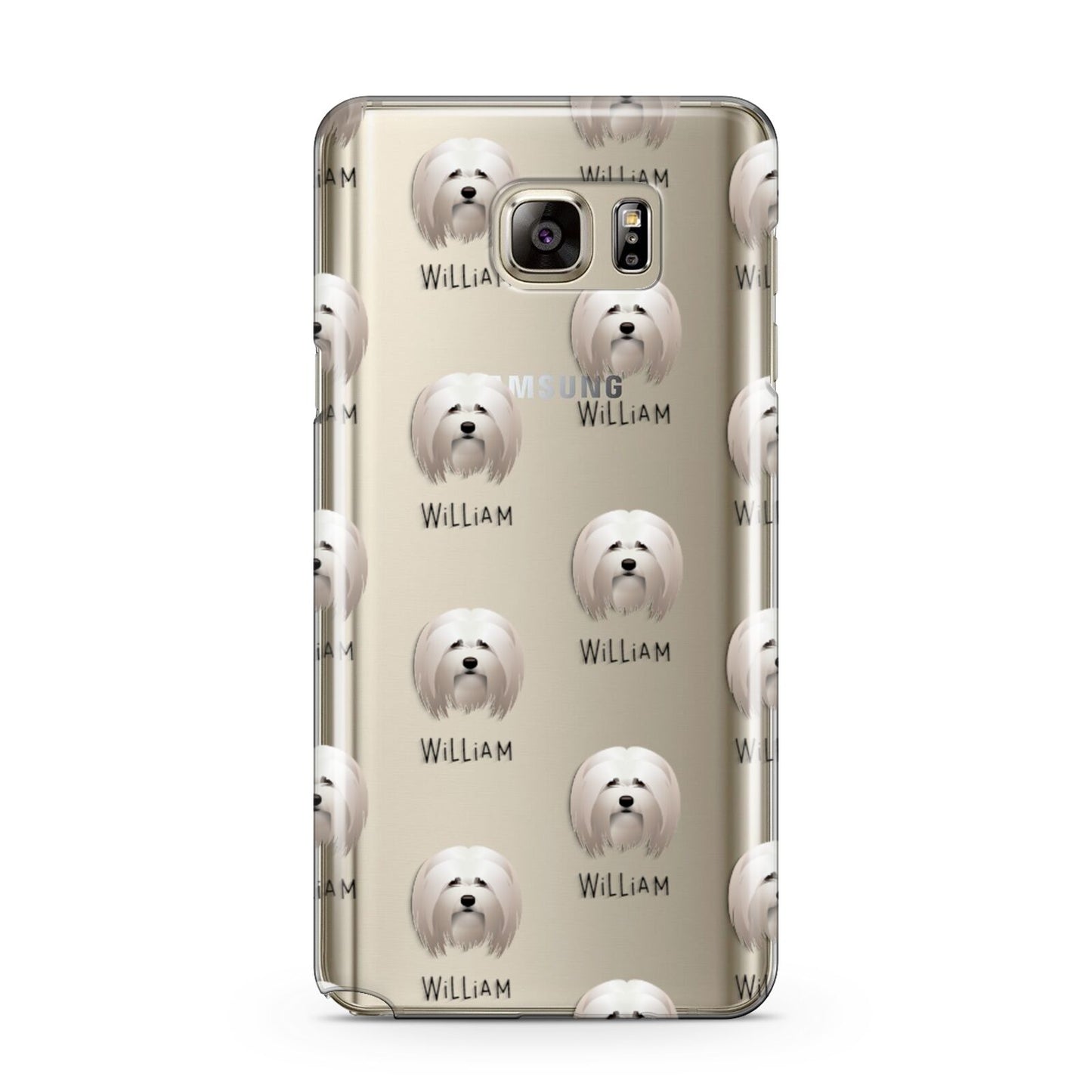 Lhasa Apso Icon with Name Samsung Galaxy Note 5 Case