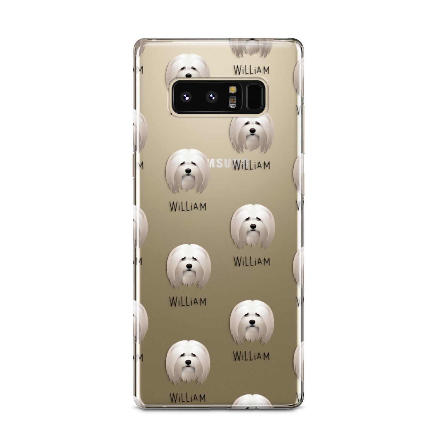 Lhasa Apso Icon with Name Samsung Galaxy Note 8 Case