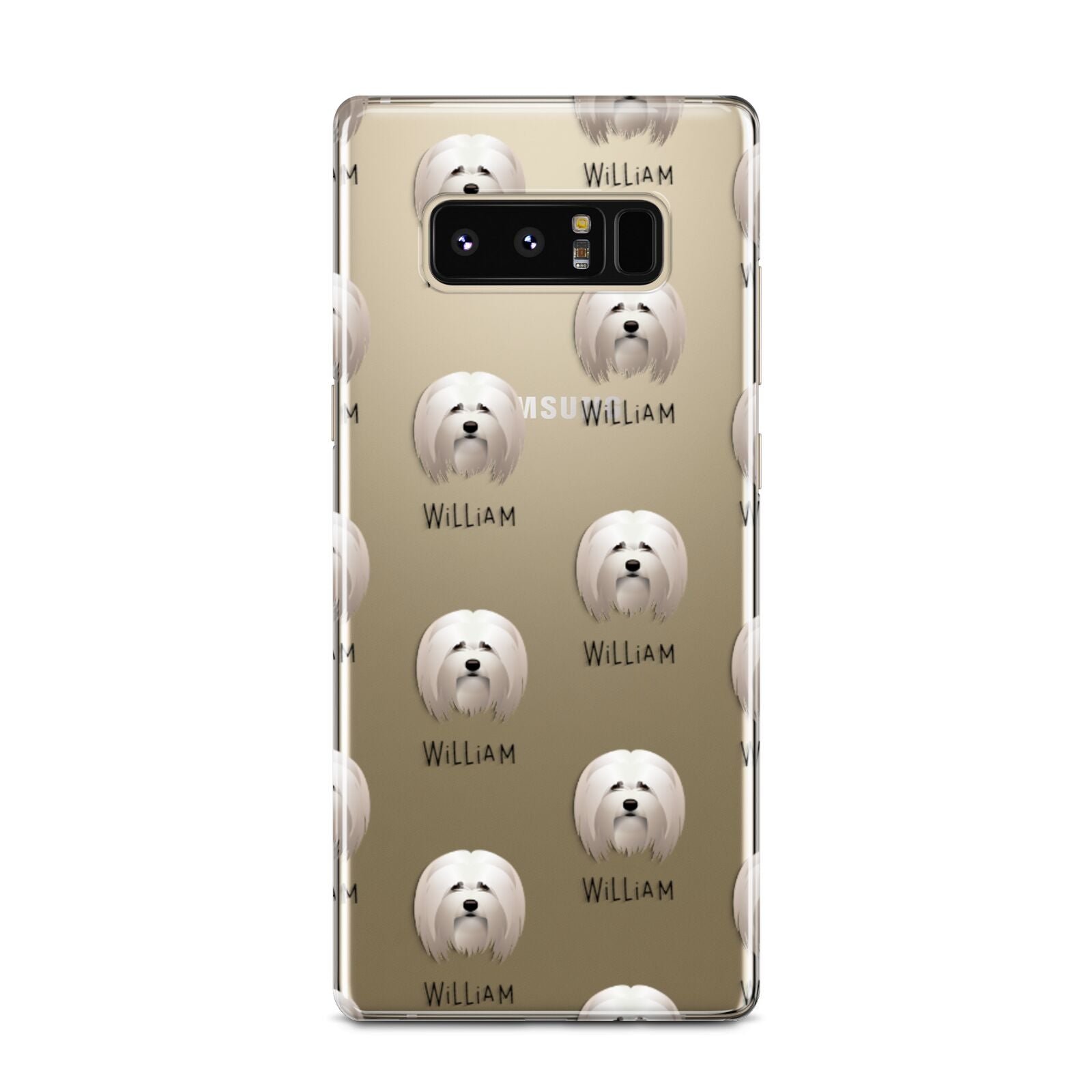 Lhasa Apso Icon with Name Samsung Galaxy Note 8 Case