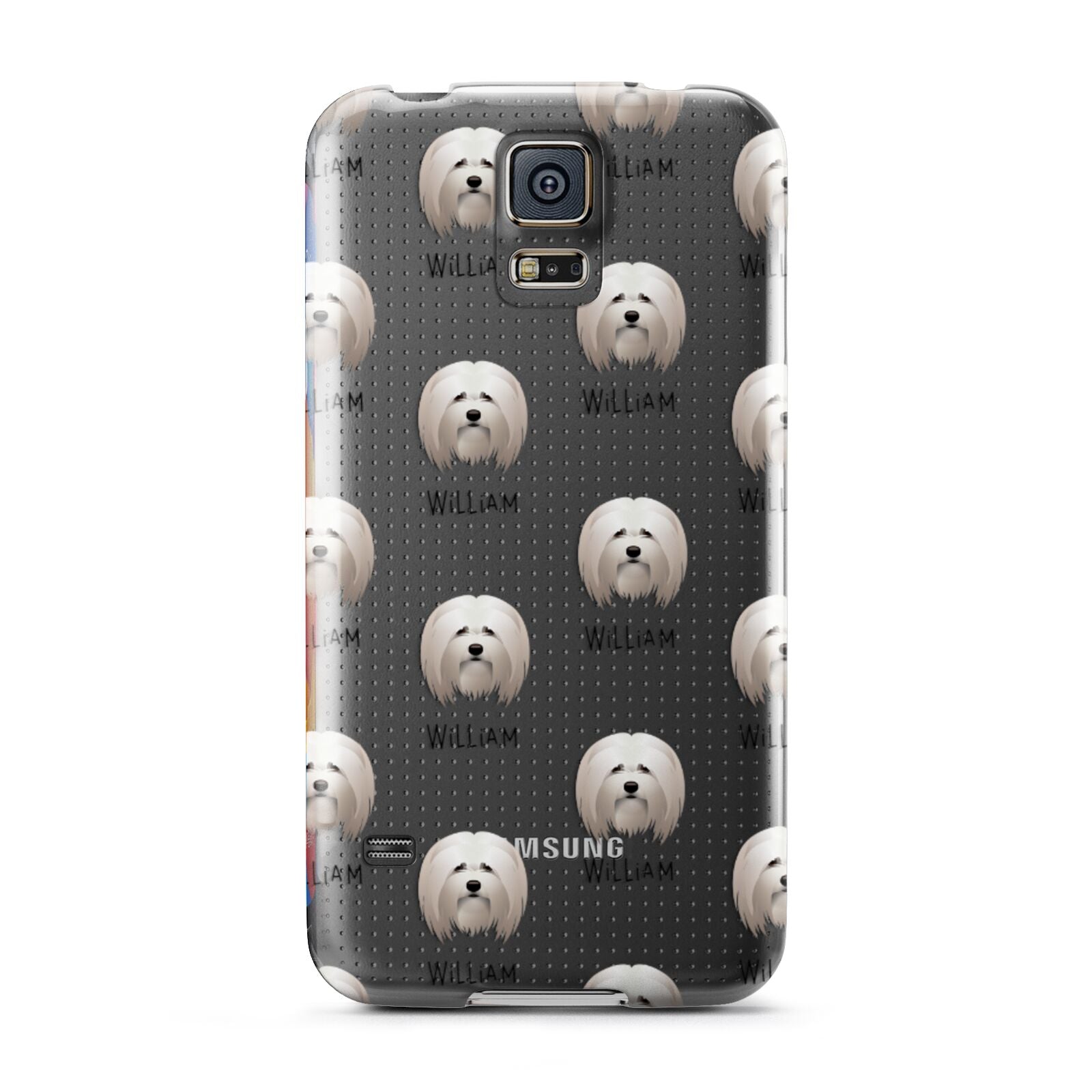 Lhasa Apso Icon with Name Samsung Galaxy S5 Case