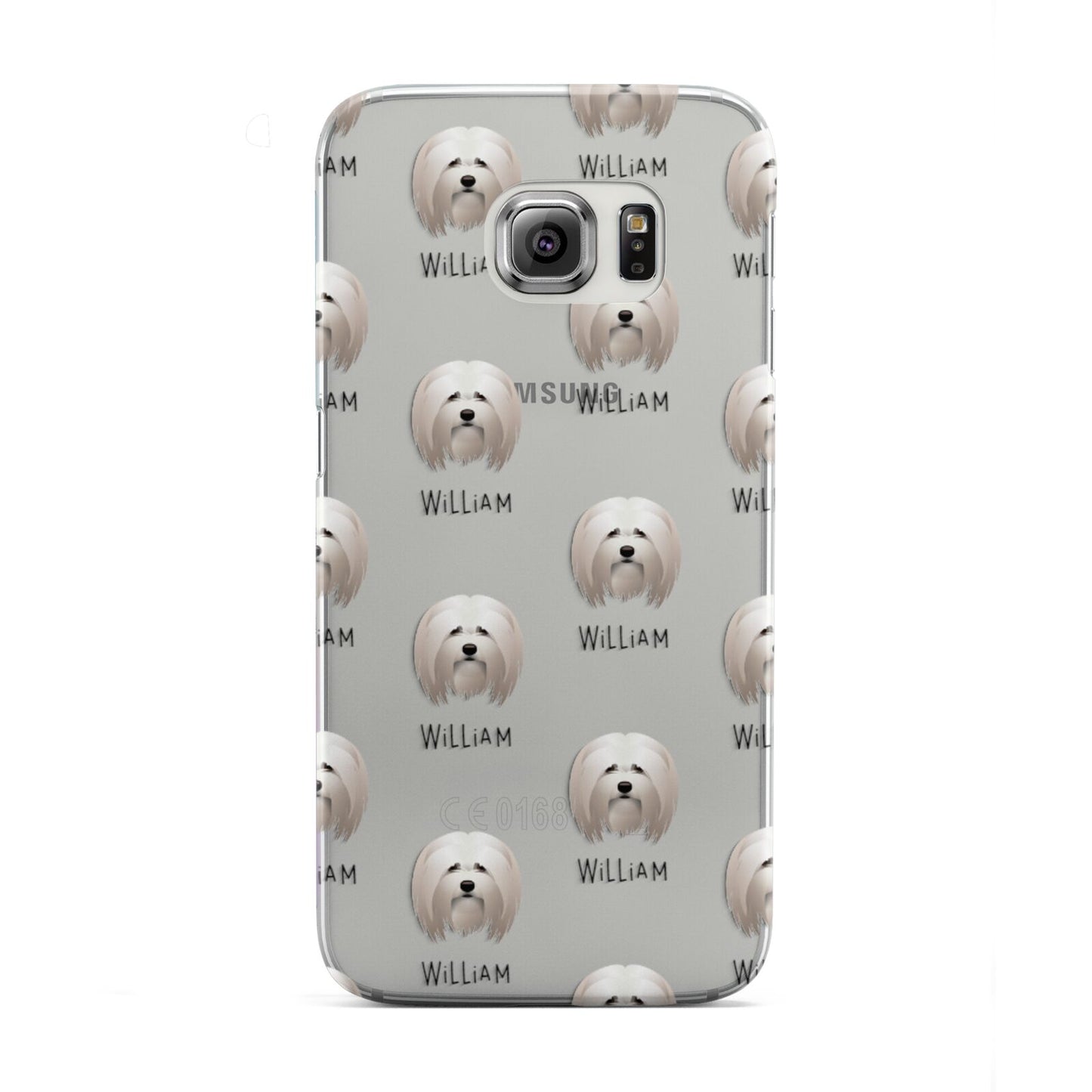 Lhasa Apso Icon with Name Samsung Galaxy S6 Edge Case