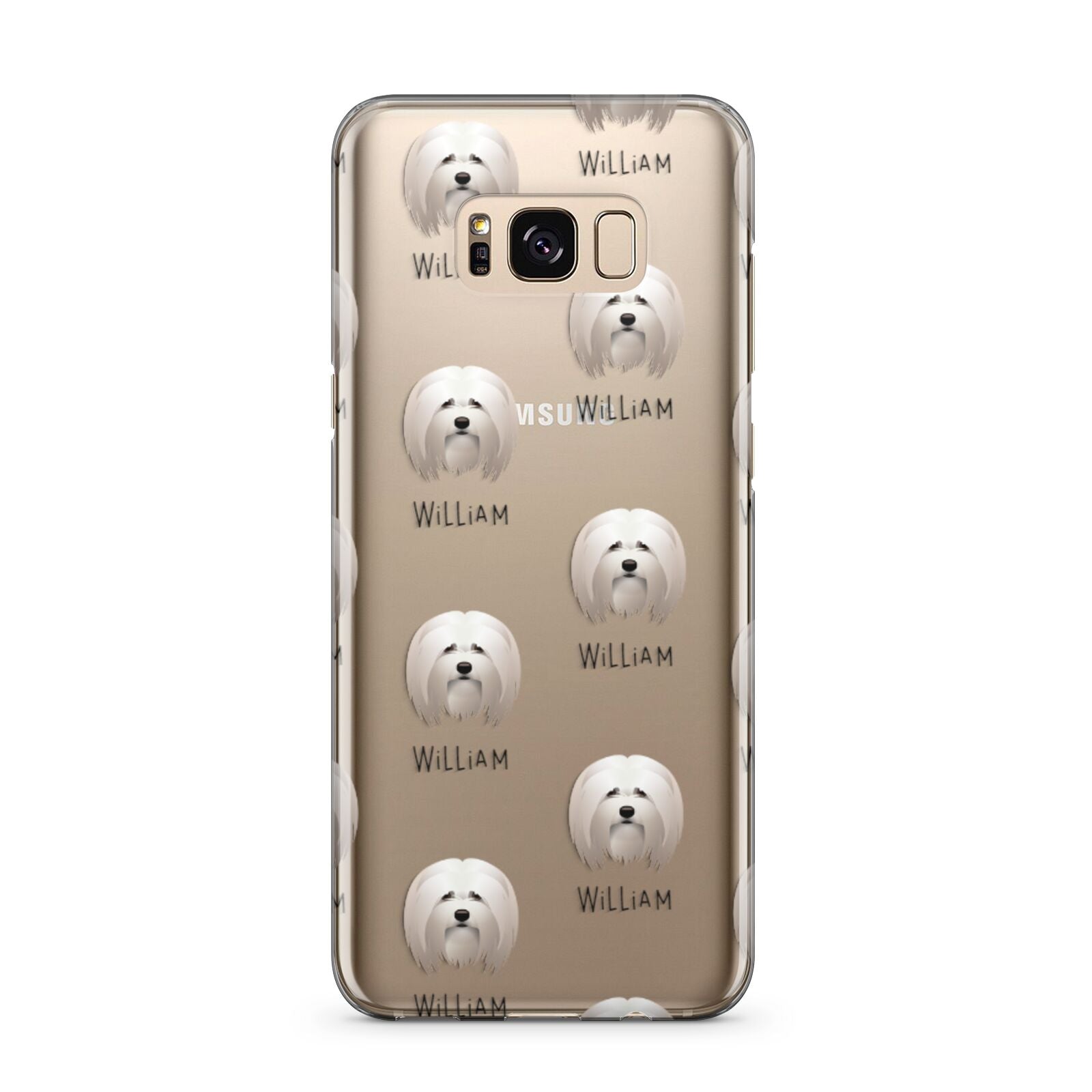 Lhasa Apso Icon with Name Samsung Galaxy S8 Plus Case