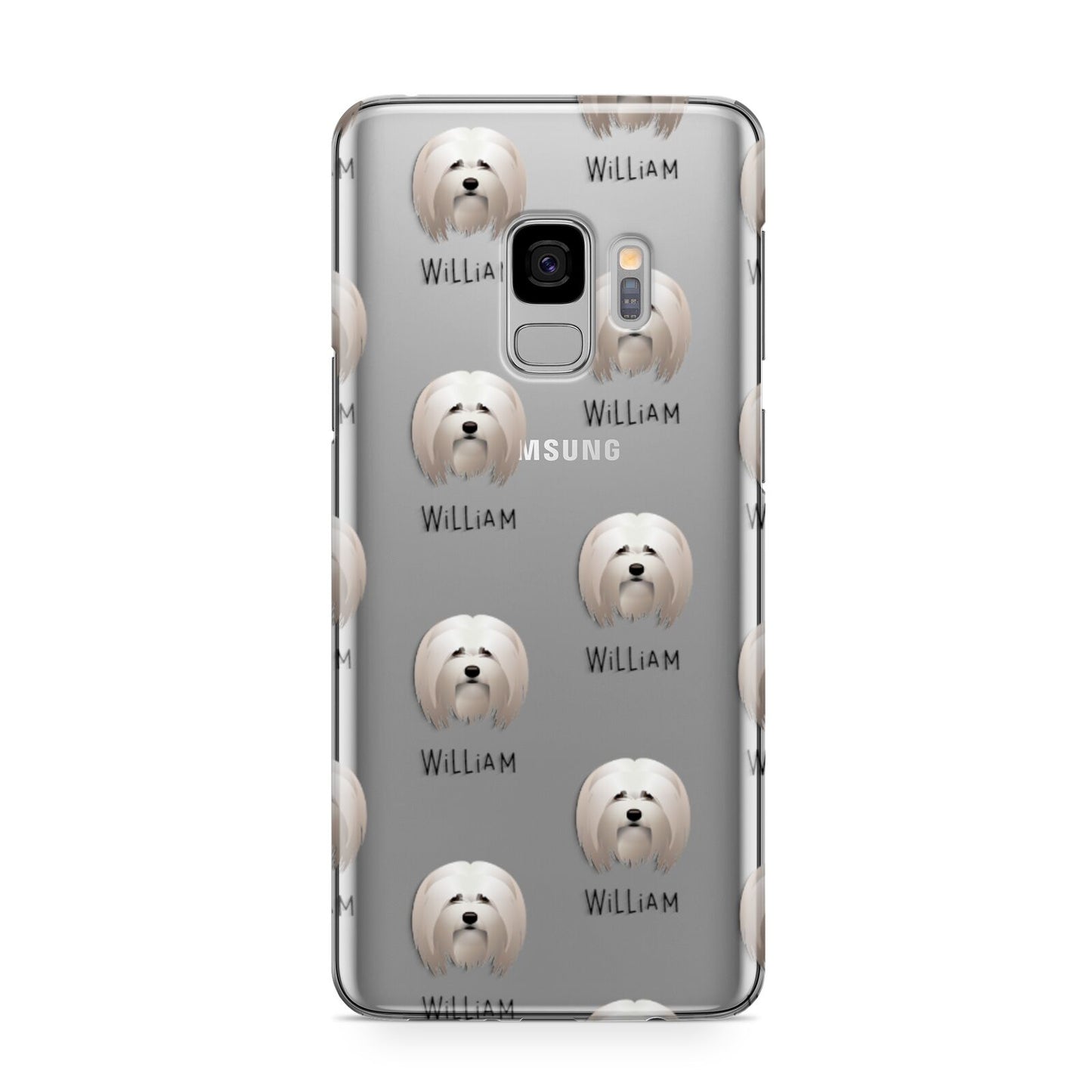 Lhasa Apso Icon with Name Samsung Galaxy S9 Case