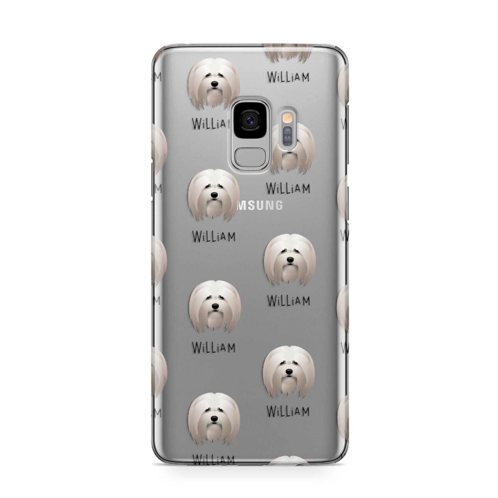 Lhasa Apso Icon with Name Samsung Galaxy S9 Case