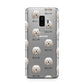 Lhasa Apso Icon with Name Samsung Galaxy S9 Plus Case on Silver phone
