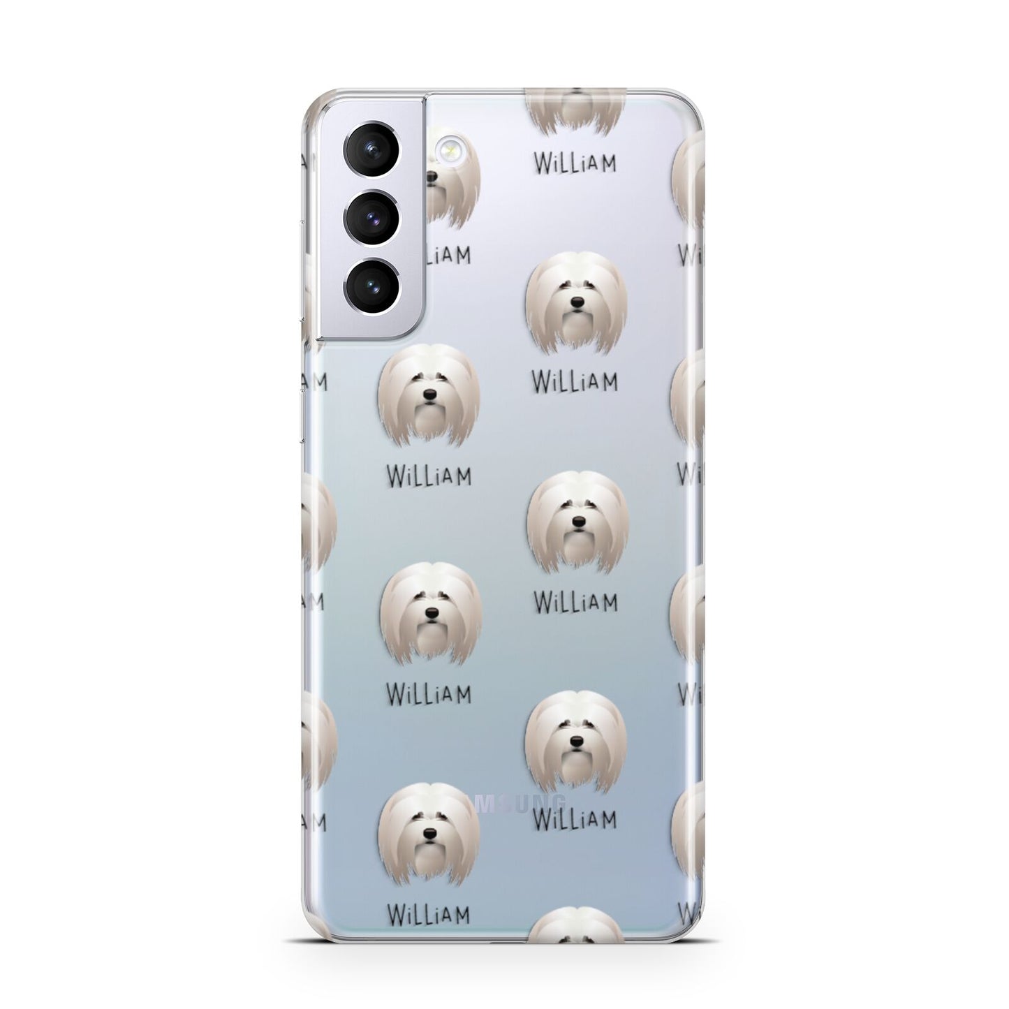 Lhasa Apso Icon with Name Samsung S21 Plus Phone Case