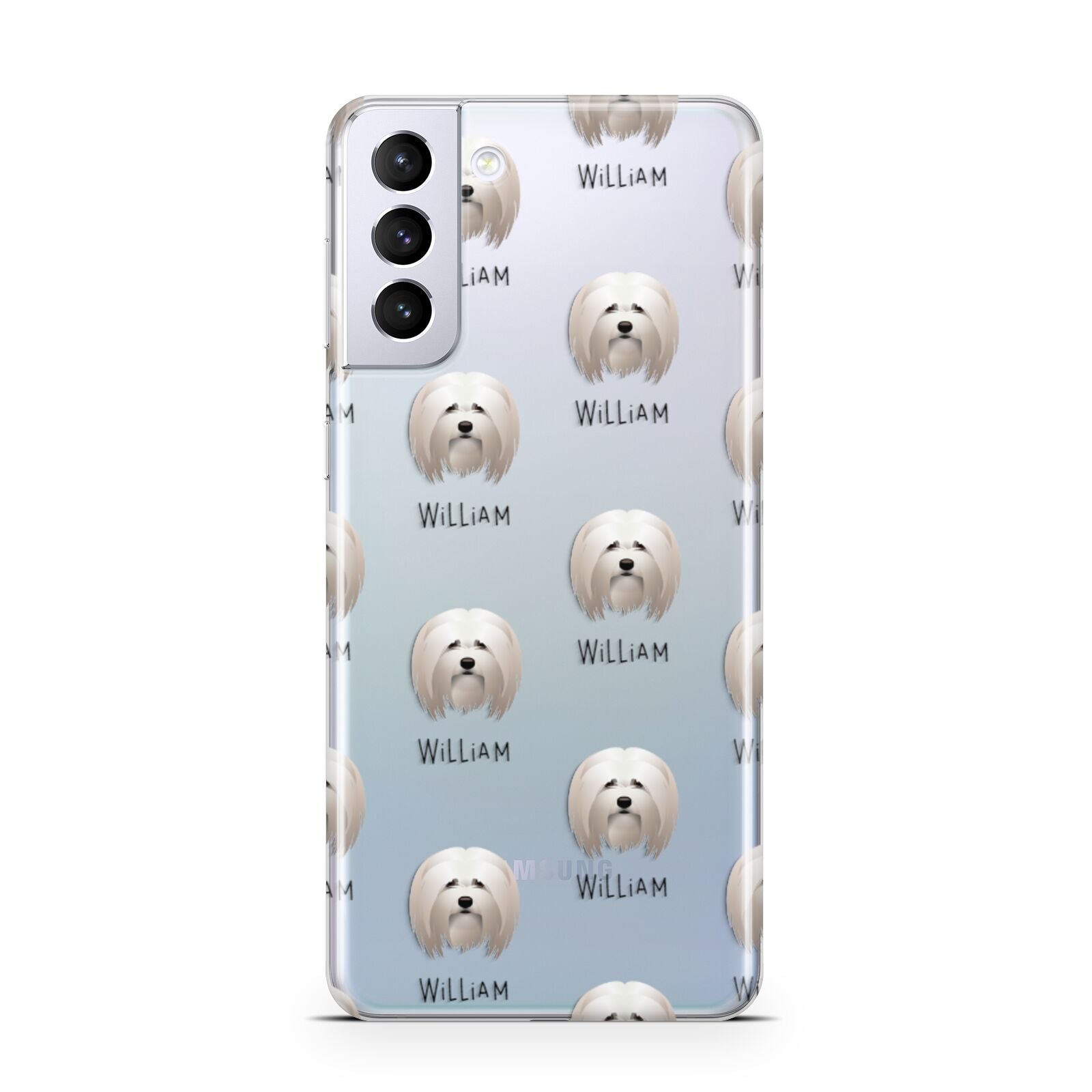 Lhasa Apso Icon with Name Samsung S21 Plus Phone Case