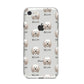 Lhasa Apso Icon with Name iPhone 8 Bumper Case on Silver iPhone