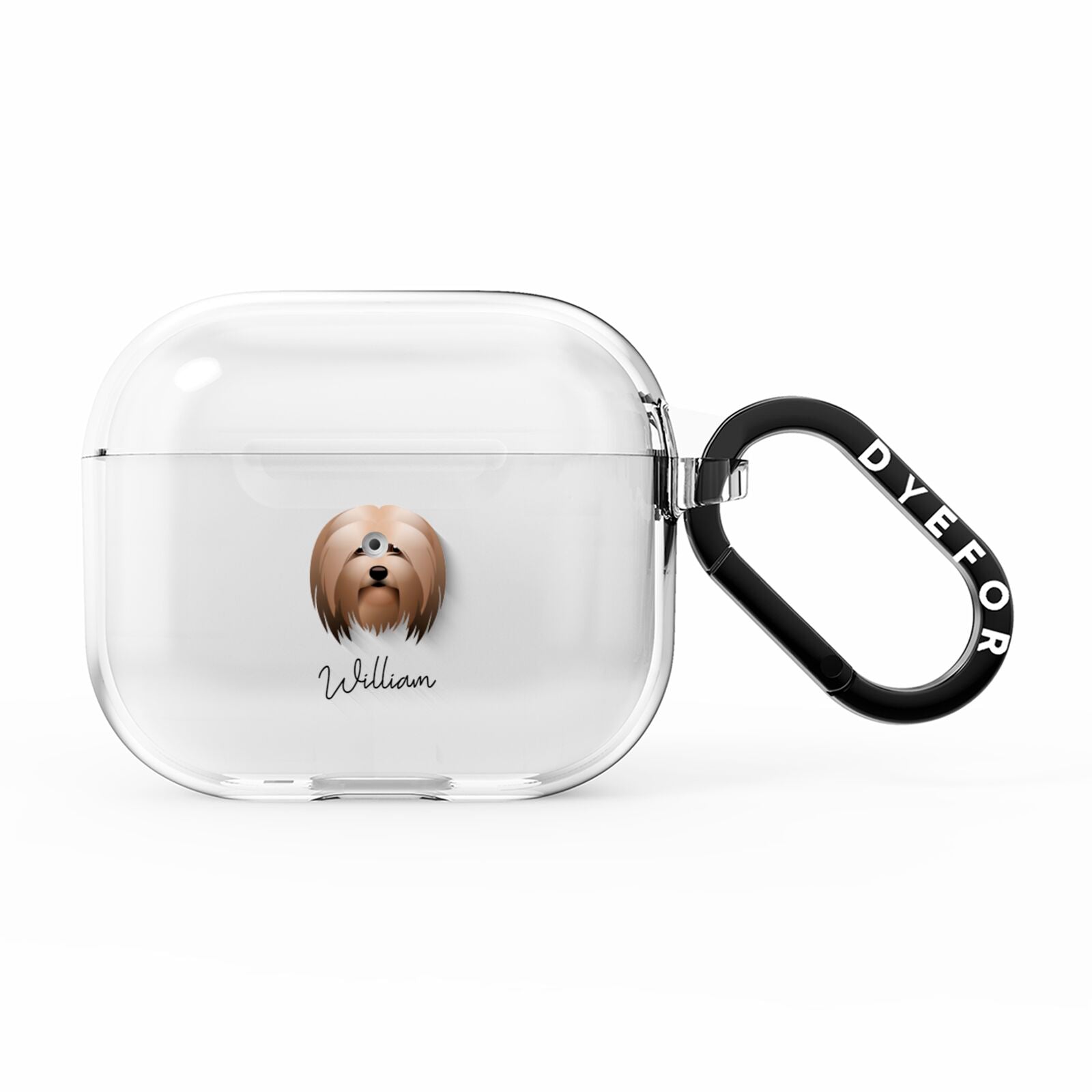Lhasa Apso Personalised AirPods Clear Case 3rd Gen