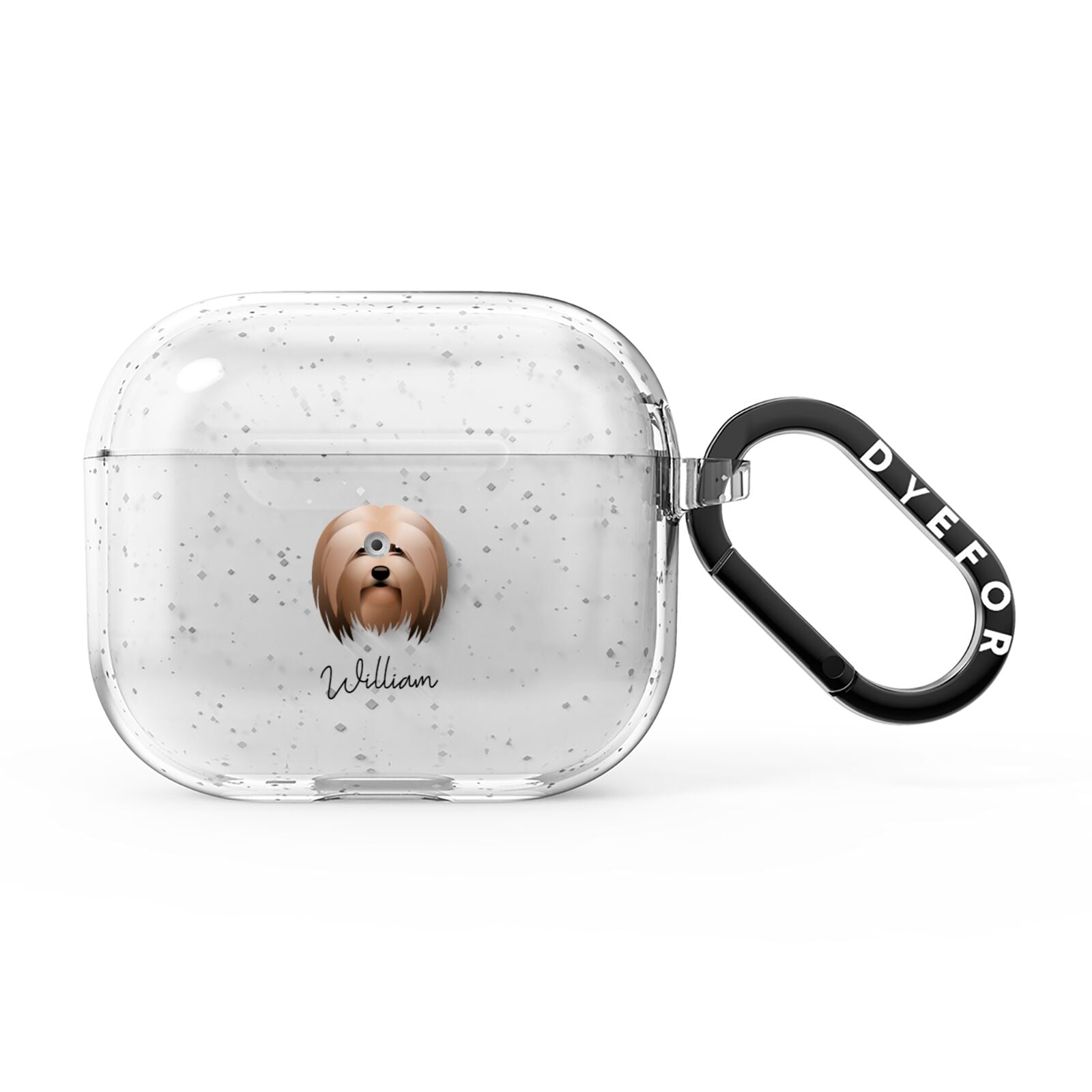 Lhasa Apso Personalised AirPods Glitter Case 3rd Gen
