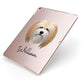 Lhasa Apso Personalised Apple iPad Case on Rose Gold iPad Side View