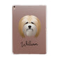 Lhasa Apso Personalised Apple iPad Rose Gold Case