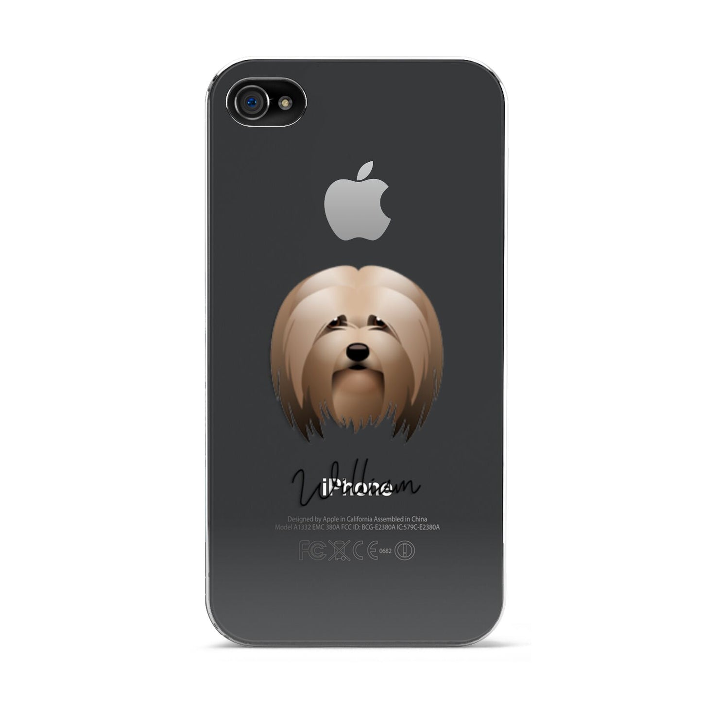 Lhasa Apso Personalised Apple iPhone 4s Case