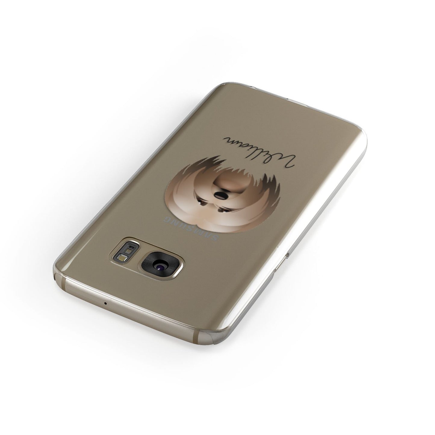 Lhasa Apso Personalised Samsung Galaxy Case Front Close Up