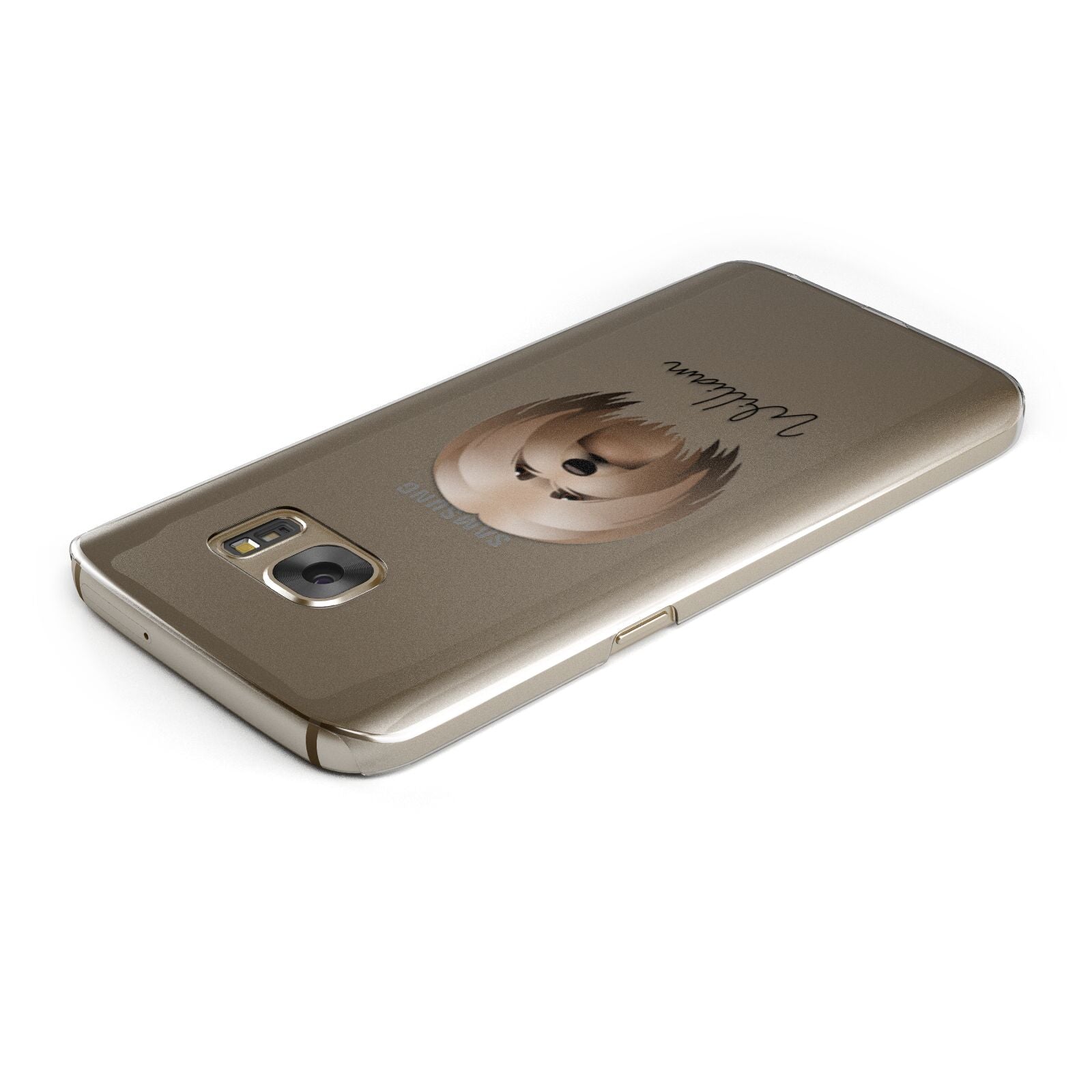 Lhasa Apso Personalised Samsung Galaxy Case Top Cutout