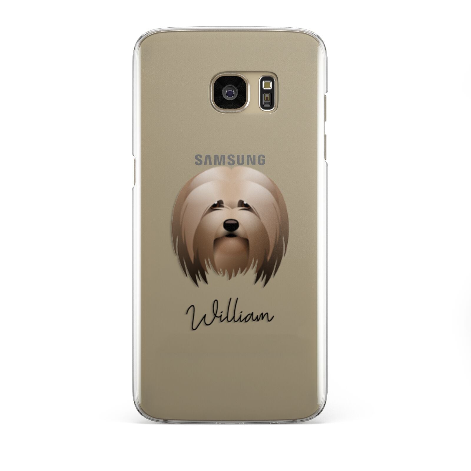 Lhasa Apso Personalised Samsung Galaxy S7 Edge Case