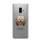 Lhasa Apso Personalised Samsung Galaxy S9 Plus Case on Silver phone