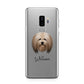 Lhasa Apso Personalised Samsung Galaxy S9 Plus Case on Silver phone
