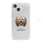 Lhasa Apso Personalised iPhone 13 Mini Clear Bumper Case