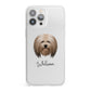 Lhasa Apso Personalised iPhone 13 Pro Max Clear Bumper Case