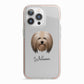 Lhasa Apso Personalised iPhone 13 Pro TPU Impact Case with Pink Edges