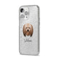 Lhasa Apso Personalised iPhone 14 Pro Max Glitter Tough Case Silver Angled Image