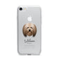 Lhasa Apso Personalised iPhone 7 Bumper Case on Silver iPhone