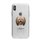Lhasa Apso Personalised iPhone X Bumper Case on Silver iPhone Alternative Image 1
