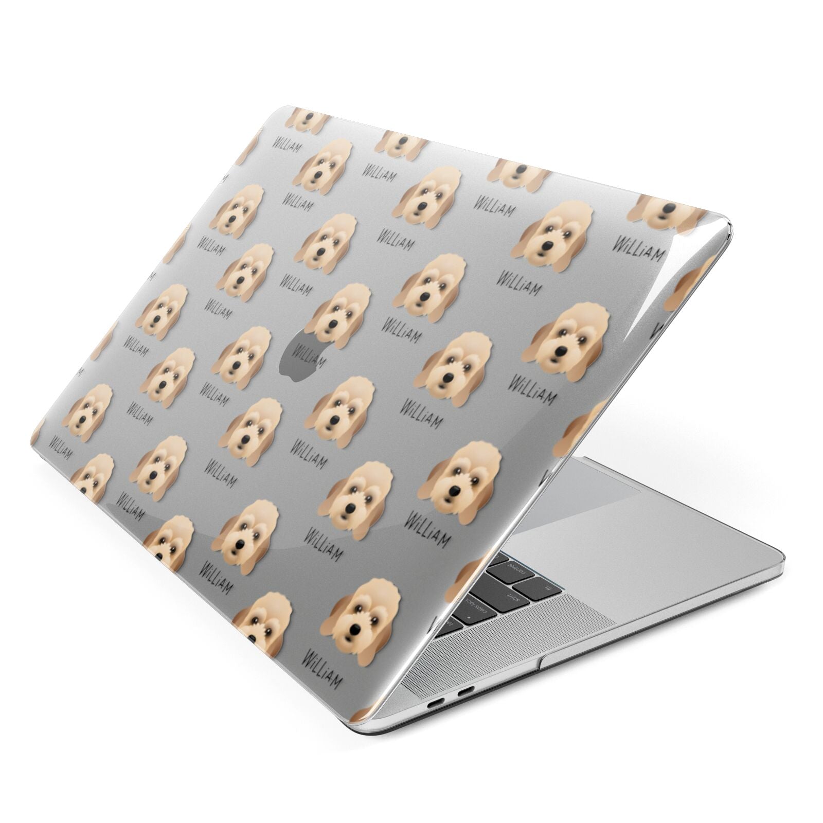 Lhasapoo Icon with Name Apple MacBook Case Side View