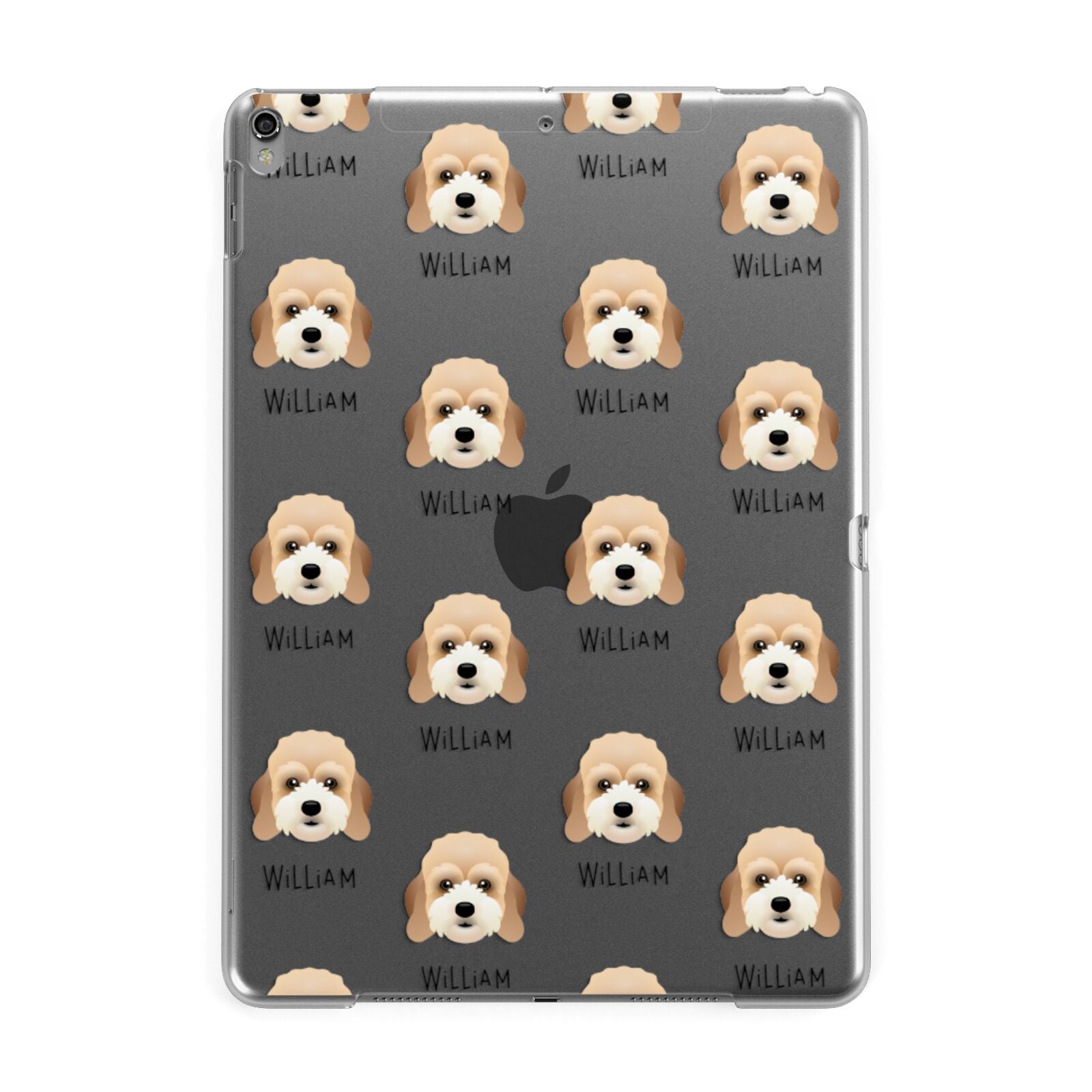 Lhasapoo Icon with Name Apple iPad Grey Case
