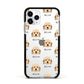 Lhasapoo Icon with Name Apple iPhone 11 Pro in Silver with Black Impact Case