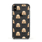 Lhasapoo Icon with Name Apple iPhone Xs Impact Case Black Edge on Black Phone