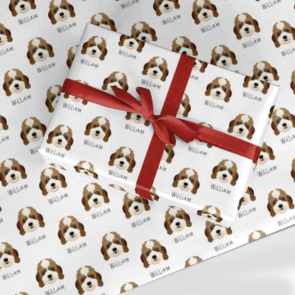 Lhasapoo Icon with Name Custom Wrapping Paper