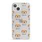 Lhasapoo Icon with Name iPhone 13 Clear Bumper Case
