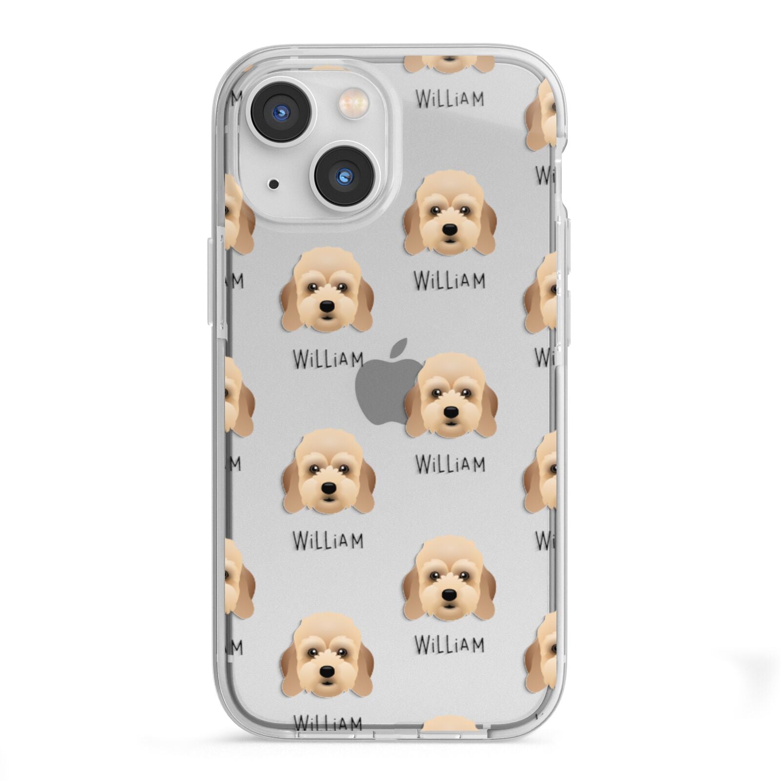 Lhasapoo Icon with Name iPhone 13 Mini TPU Impact Case with White Edges