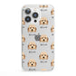 Lhasapoo Icon with Name iPhone 13 Pro Clear Bumper Case