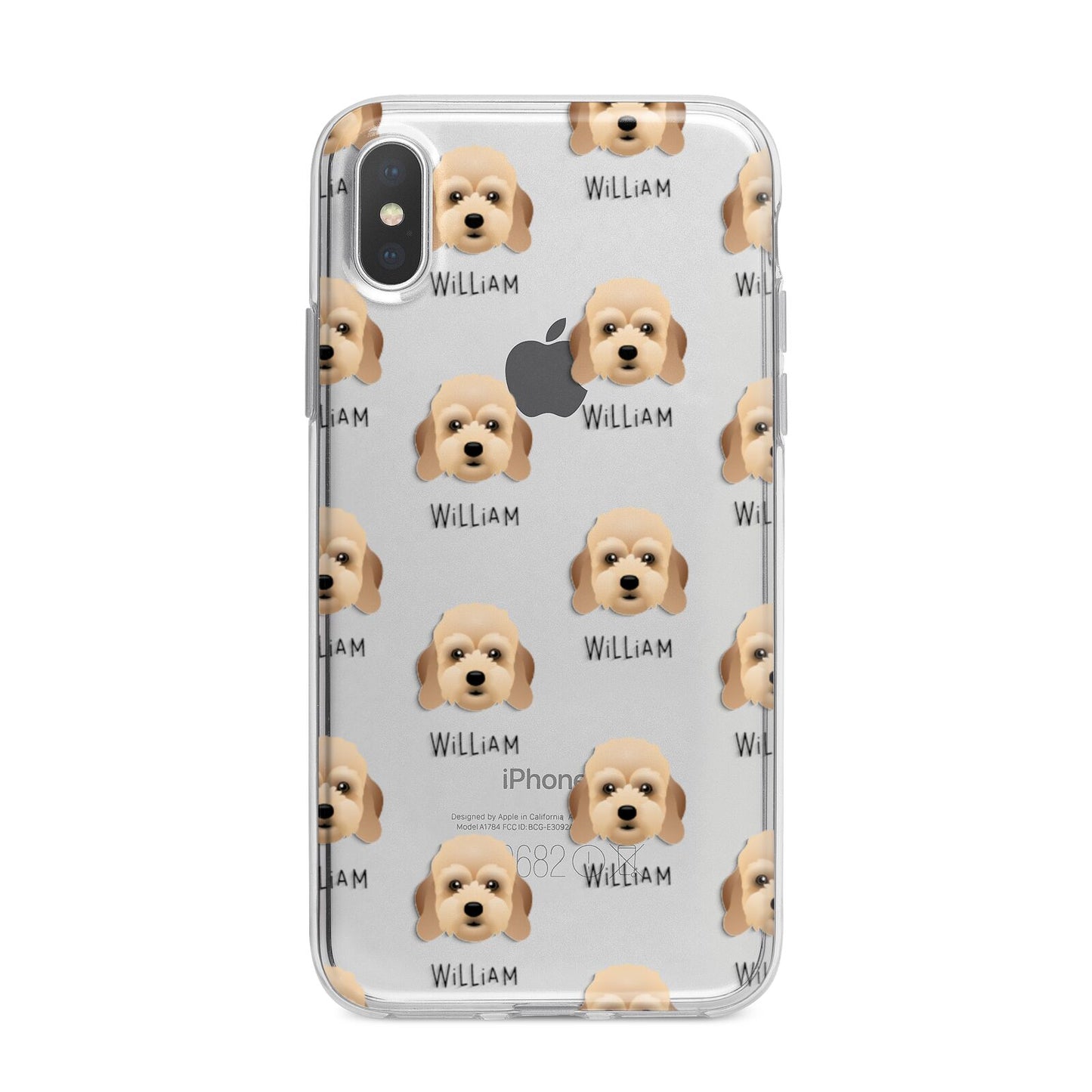 Lhasapoo Icon with Name iPhone X Bumper Case on Silver iPhone Alternative Image 1