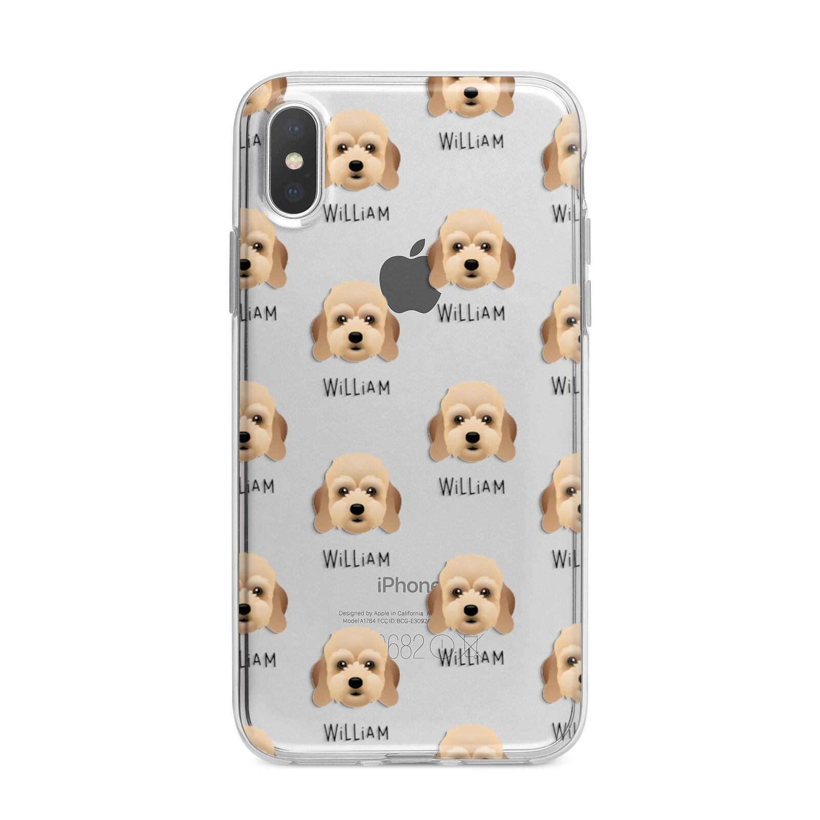 Lhasapoo Icon with Name iPhone X Bumper Case on Silver iPhone Alternative Image 1