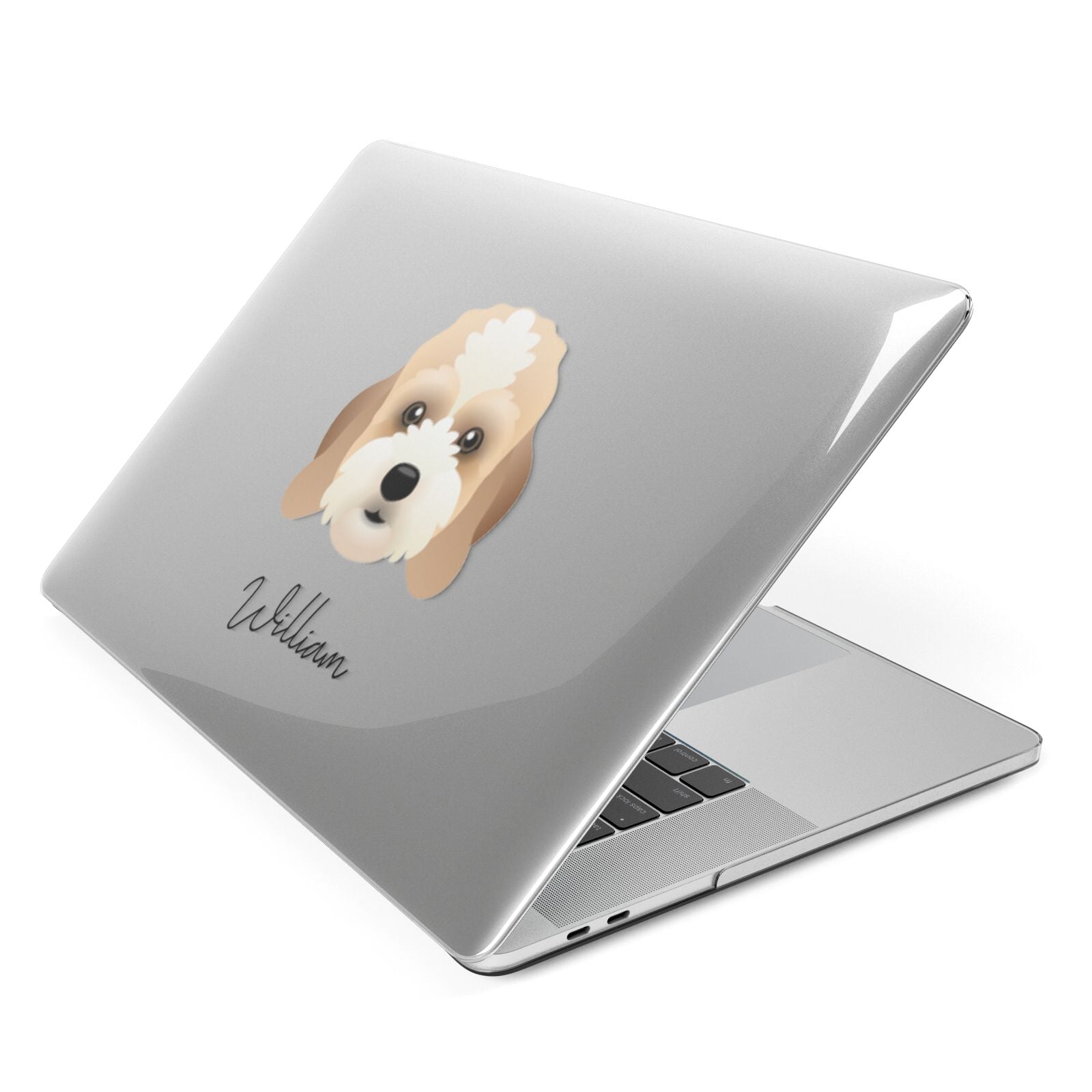 Lhasapoo Personalised Apple MacBook Case Side View