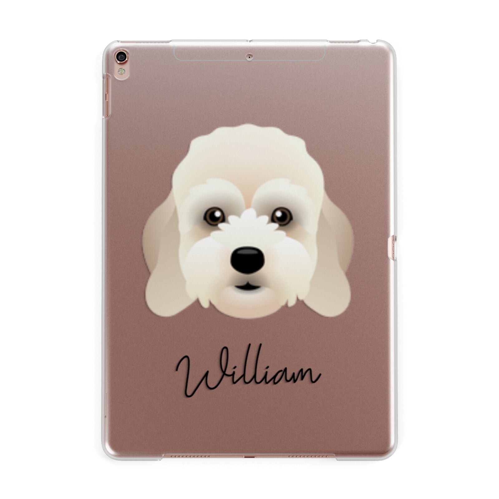 Lhasapoo Personalised Apple iPad Rose Gold Case