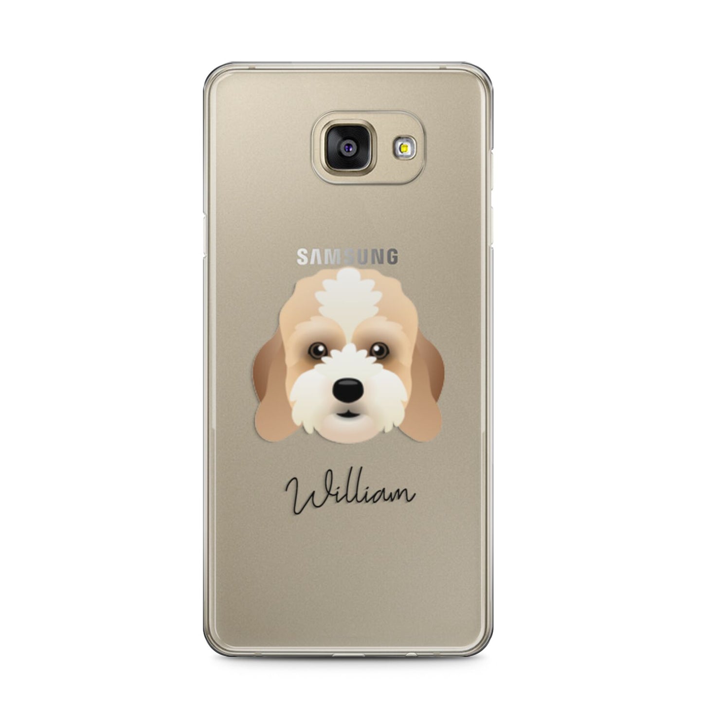 Lhasapoo Personalised Samsung Galaxy A5 2016 Case on gold phone