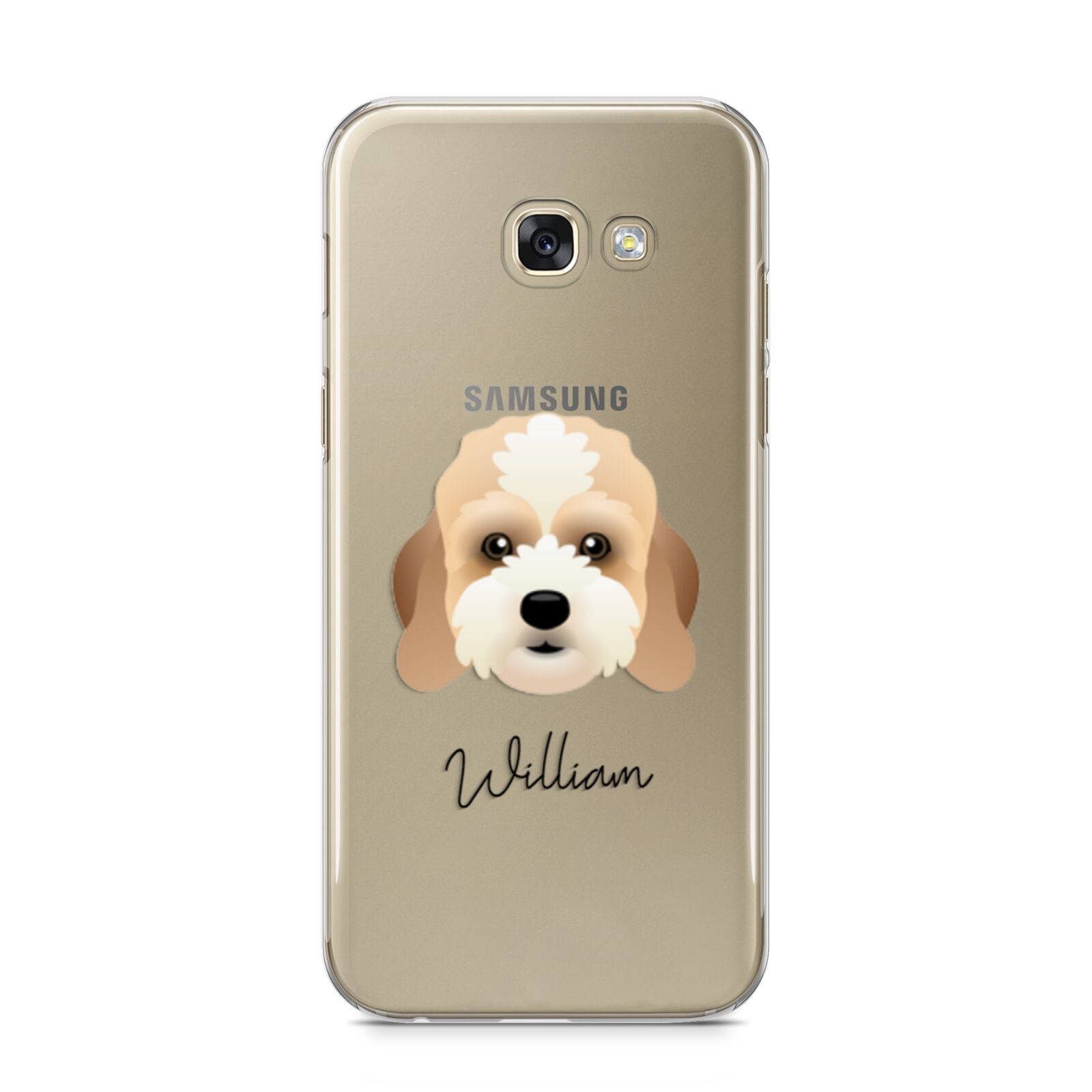 Lhasapoo Personalised Samsung Galaxy A5 2017 Case on gold phone